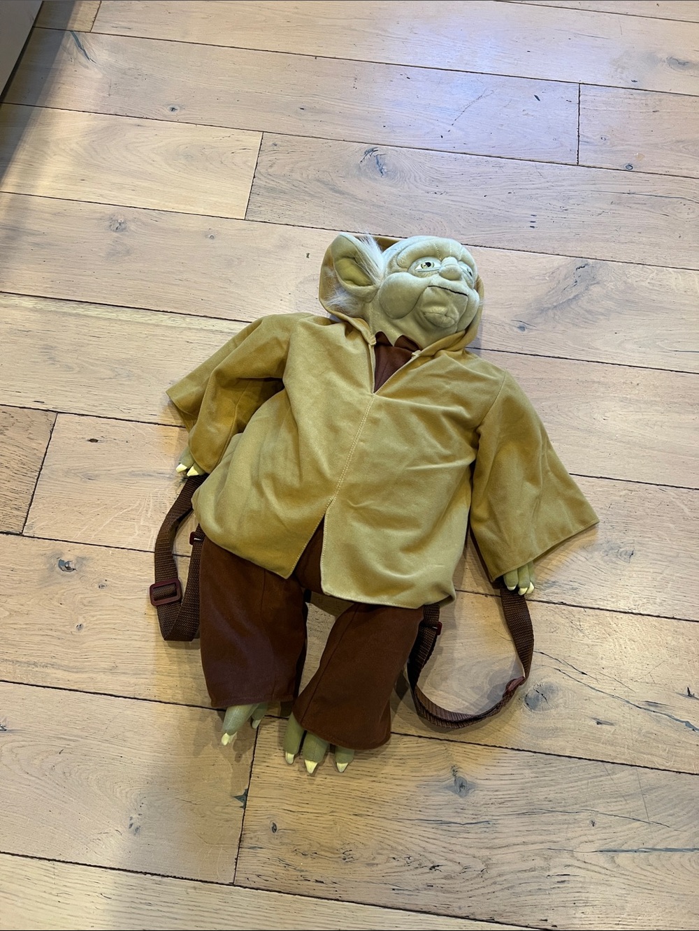 Disney Yoda Costume Backpack in Green and Brown